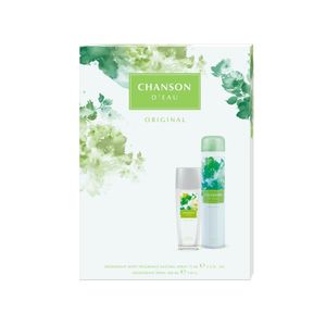 Set pentru cadou Chanson Original pentru femei: deodorant natural spray 75 ml + deodorant 200 ml