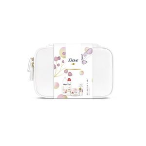 Set pentru cadou Dove Relaxing Care: gel de dus, deodorant, scrub, crema maini