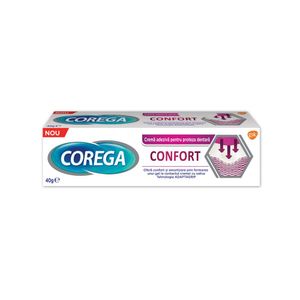 Crema adeziva pentru proteza dentara Corega Confort, 40g