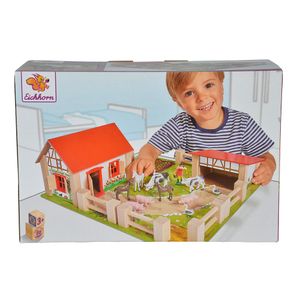 Set ferma de jucarie Eichorn, din lemn