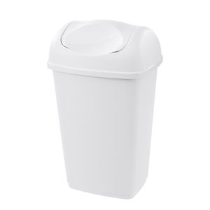 Cos de gunoi rectangular Essentiel alb, 9 L