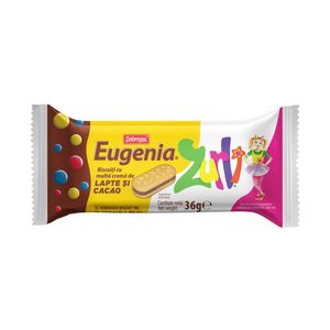 Biscuiti Eugenia Dobrogea Zurli cu lapte si cacao, 36 g