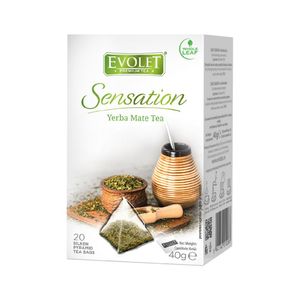 Ceai piramida Evolet yerba mate, 20 x 2.25 g