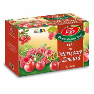Ceai Fares cu merisoare si zmeura 40 g / 20 de plicuri