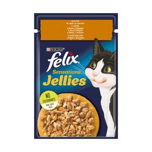 Hrana umeda pentru pisici Purina Felix Fantastic, pui, 85 g