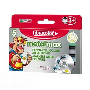Set 5 carioci metalizate Fibra Color