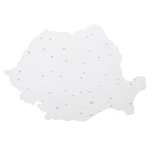 Sablon Flaro din plastic, harta Romaniei