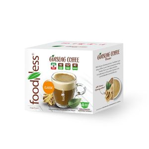 Capsule cafea cu ginseng FoodNess compatibile aparat Dolce Gusto, 10 bucati