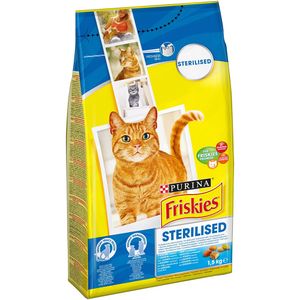 Hrana uscata Friskies Sterilised cu somon, 1.5Kg