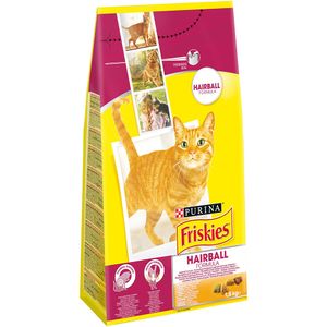 Hrana uscata pentru pisici Purina Friskies Hairball, pui si legume, 1.5 kg