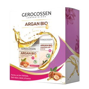 Pachet pentru cadou Gerocossen Argan Bio cu crema antirid 45+ si crema de ochi