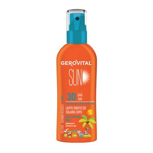 Lapte protectie solara copii SPF30 Gerovital Sun 150 ml