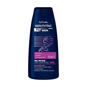 Gel de dus Gerovital H3 Men wild, 400ml