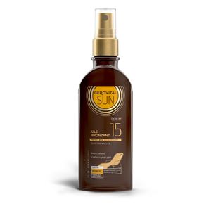 Ulei bronzant Gerovital Sun SPF15, 150ml