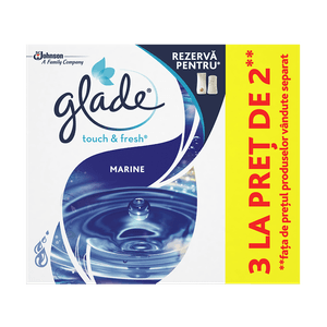 Rezerve odorizant de camera Glade Microspray, Marine, 3 la pret de 2, 10 ml