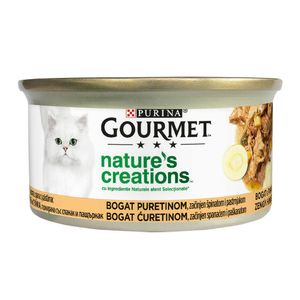 Hrana umeda pisici Gourmet Nature's Creations Curcan&Spanac, 85 g