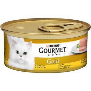 Hrana umeda pentru pisici Purina Gourmet Gold Mousse cu pui, 85 g