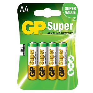 Baterie alcalina Super GP R6 (AA) 4 bucati/blister