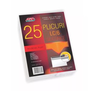 Plic C6 cu adeziv siliconic, set 25 bucati