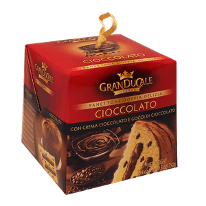 Panettone Granducale cu crema si fulgi de ciocolata 750 g