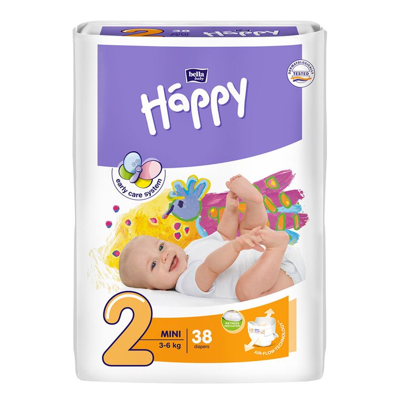 often Empty the trash instant Scutece Happy Mini Baby pentru copii de 3-6Kg, 38 bucati | Pret avantajos -  Auchan.ro