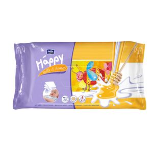 Servetele umede bebelusi Happy Milk & Honey, 64 bucati