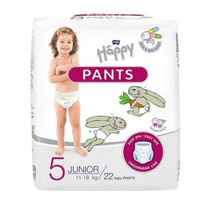 Scutece-chilotel Happy Pants Junior, 11-18 kg, 22 bucati