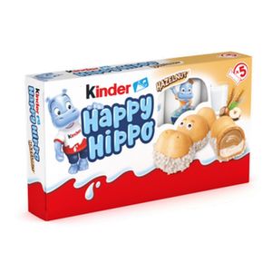 Napolitana cu lapte si alune Happy Hippo Hazelnut T5, 105g