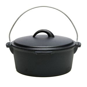 Ceaun cu capac Heinner din fonta pura, 3.5 l, 25 x 10 cm, negru