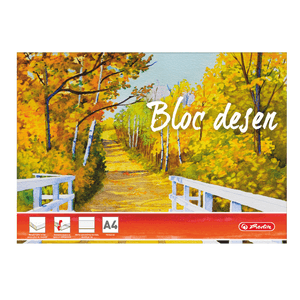 Bloc desen Herlitz , A4, 15 file, 230 grame