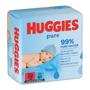 Servetele umede bebelusi Huggies Pure Triplo, 3 pachete x 56, 168 bucati