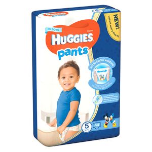 Scutece Chilotel Huggies Pants D Mega pack, marimea 5, baieti, 12 - 17 kg, 44 bucati