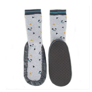 Papuci gri INEXTENSO tip sosete fantezie