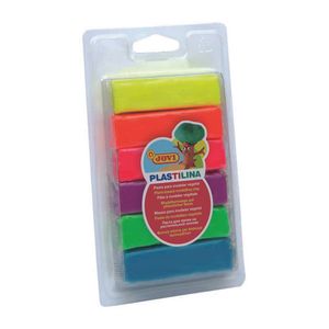 Plastilina Jovi, 6 culori neon