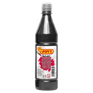 Tempera lichida Jovi in recipient din plastic, 500 ml, culoare negru