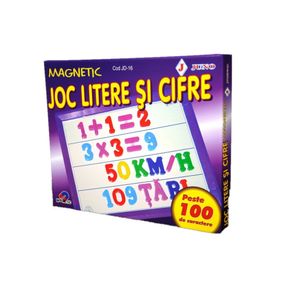 Joc didactic litere-cifre magnetice Juno