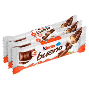 Batoane Kinder Bueno cu cacao, 129 g