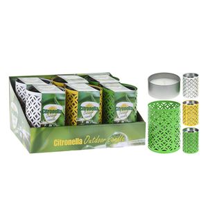 Lumanare Koopman cu parfum de citronela, diverse culori