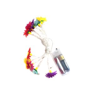 Instalatie cu 10 LED-uri si alimentare cu baterii, design floral