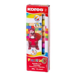 Plastilina Kores 10 culori / 200 g