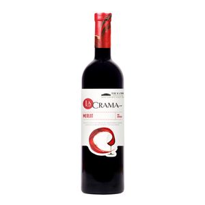 Vin rosu demisec La crama merlot, 13.5%, 0.75 l