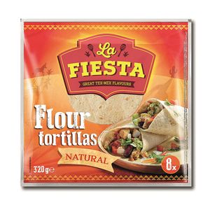 Tortilla din faina de grau La Fiesta, 320 g