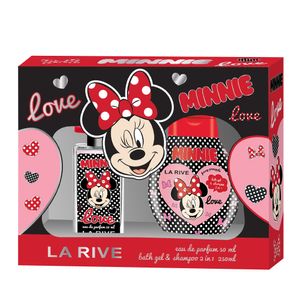 Set pentru cadou La Rive Minnie Mouse cu apa de parfum si gel de dus 2 in 1