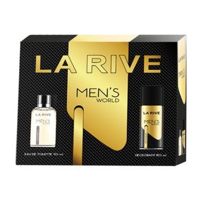 Set pentru cadou La Rive Men's World cu apa de toaleta si deodorant