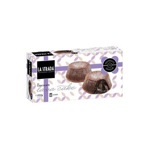 Prajitura Lava cake cu ciocolata La Strada, 2 x 100 g