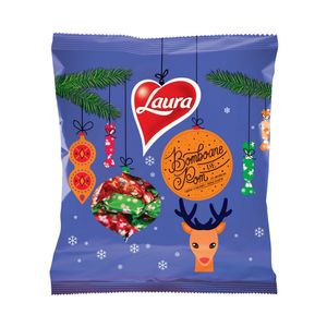 Bomboane pentru pom cu aroma de visine, mere si caramel Laura, 184g