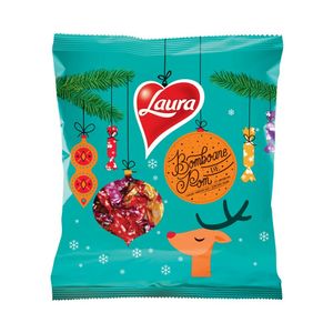 Bomboane pentru pom cu aroma de cocos, mere si portocale Laura, 184g