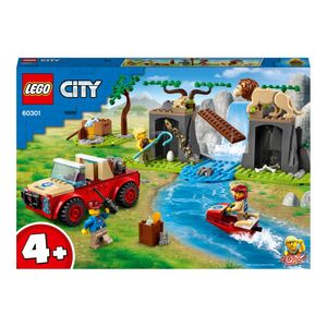 LEGO City - Masina de teren pentru salvarea animalelor salbatice 60301, 157 piese