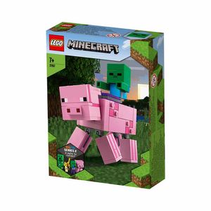 LEGO Minecraft - Porc BigFig cu bebelus de zombi 21157, 159 piese