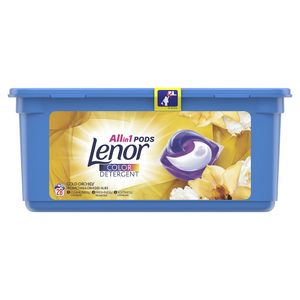 Detergent capsule Lenor All in One Pods Gold Orchid, 28 spalari
